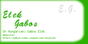 elek gabos business card